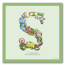 Load image into Gallery viewer, wall art alphabet letter s