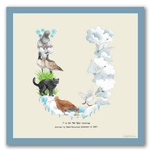 Load image into Gallery viewer, wall art alphabet letter u