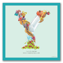 Load image into Gallery viewer, wall art alphabet letter y