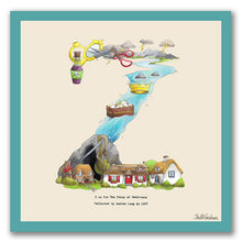 Load image into Gallery viewer, wall art alphabet letter z