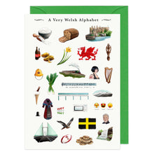 Load image into Gallery viewer, A Very Welsh Alphabet Greeting Card