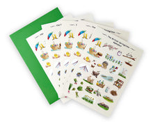 Load image into Gallery viewer, The British Springtime Alphabet Greeting Card
