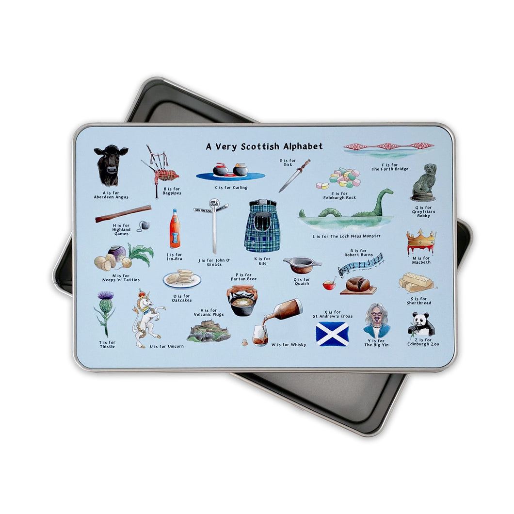 A Very Scottish Alphabet Storage Tin