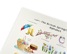 Load image into Gallery viewer, The British Springtime Alphabet Art Print
