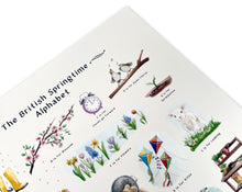 Load image into Gallery viewer, The British Springtime Alphabet Art Print
