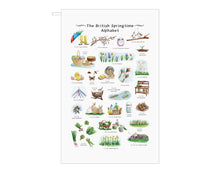 Load image into Gallery viewer, The British Springtime Alphabet Tea Towel
