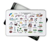 Load image into Gallery viewer, The British Springtime Alphabet Storage Tin
