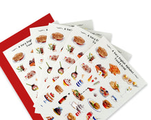 Load image into Gallery viewer, A Very English Alphabet &#39;Food &amp; Drink&#39; Greeting Card
