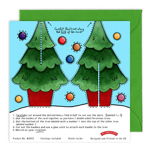 Make your Own Christmas Tree Christmas Card
