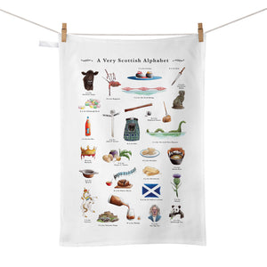 A Very Scottish Alphabet Tea Towel