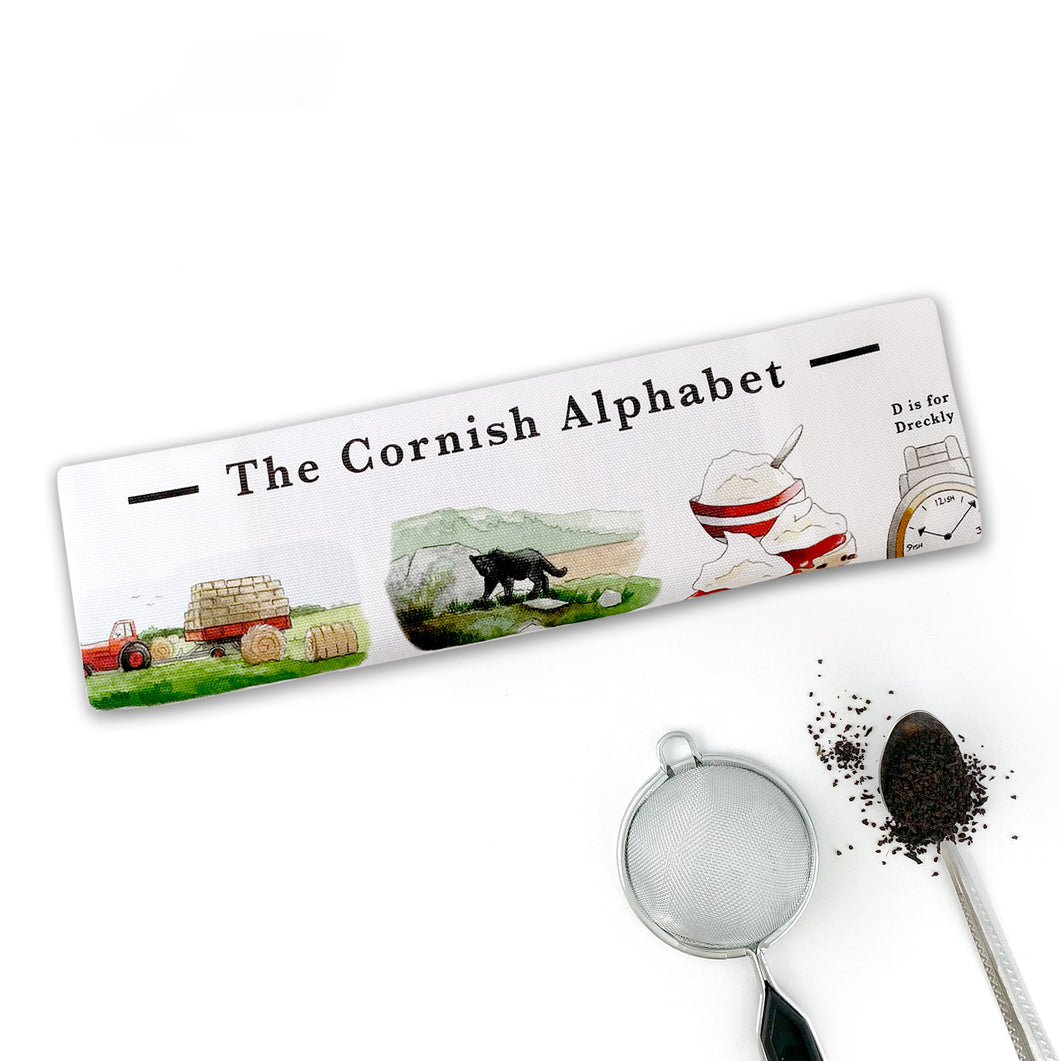 The Cornish Alphabet Tea Towel