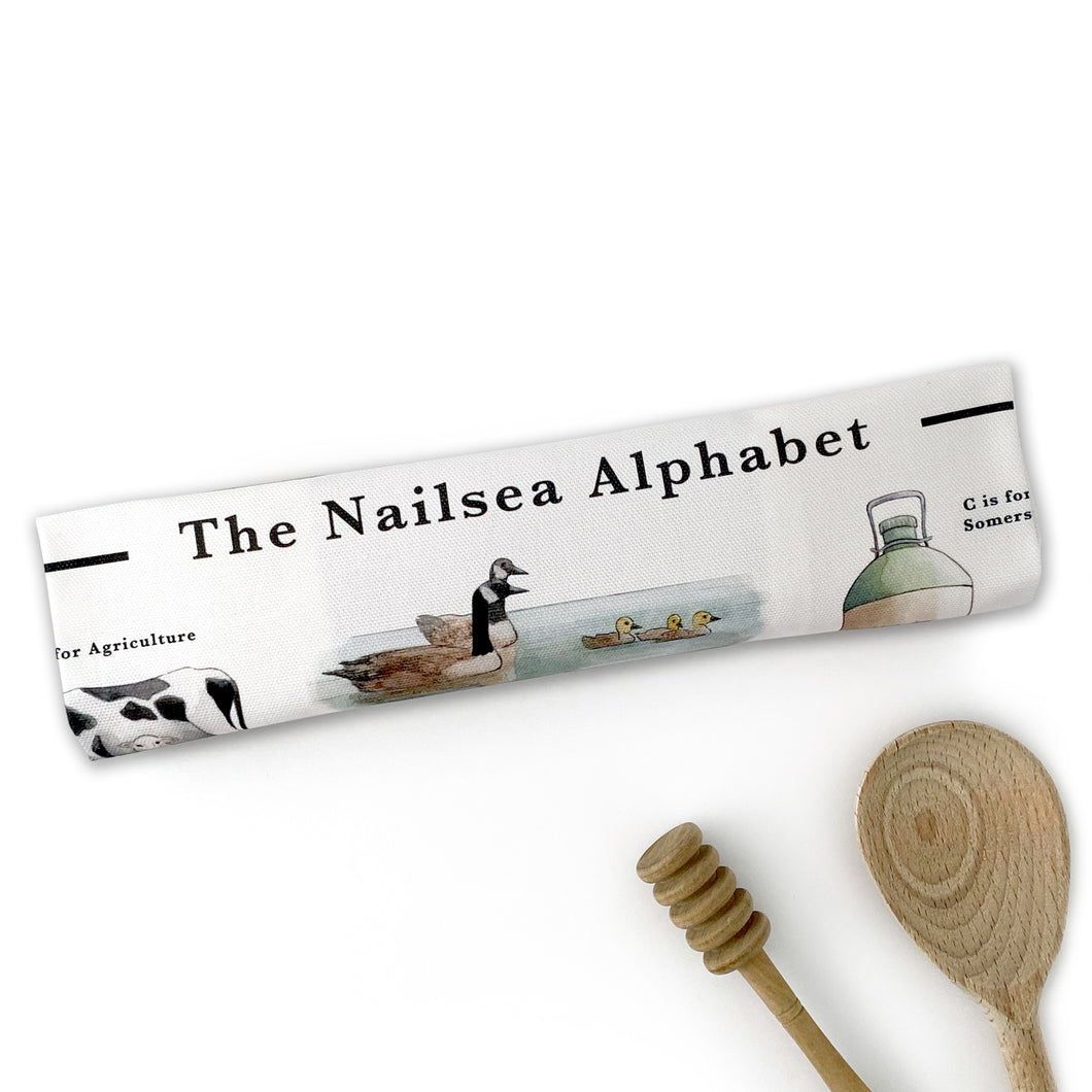 The Nailsea Alphabet Tea Towel