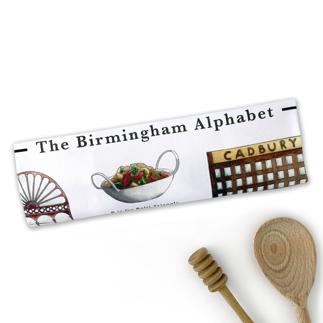 The Birmingham Alphabet Tea Towel
