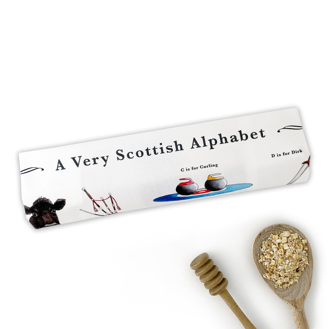 A Very Scottish Alphabet Tea Towel