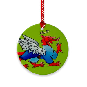 Welsh Dragon Christmas Tree Decorations