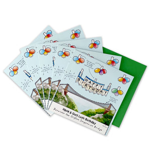 Decorate the Clifton Suspension Bridge Birthday Card