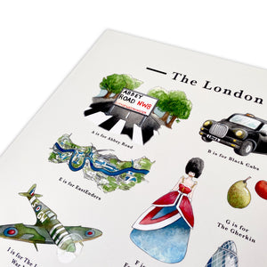 The London Alphabet Art Print