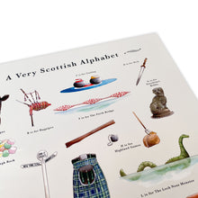 Load image into Gallery viewer, A Very Scottish Alphabet Art Print
