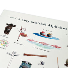 Load image into Gallery viewer, A Very Scottish Alphabet Art Print
