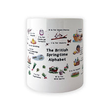 Load image into Gallery viewer, The British Springtime Alphabet Mug
