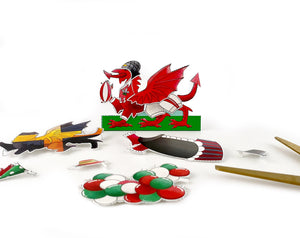 Dress a Welsh Dragon Birthday Card
