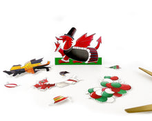 Load image into Gallery viewer, Dress a Welsh Dragon Birthday Card
