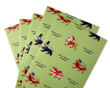 Load image into Gallery viewer, English Lion Christmas Gift Wrap
