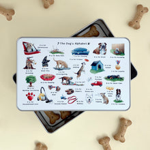 Load image into Gallery viewer, The Dog&#39;s Alphabet Storage Tin
