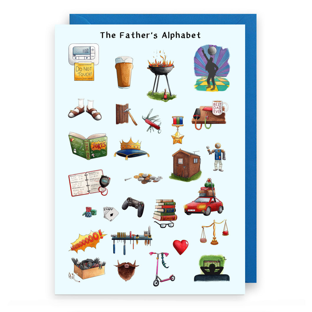 The Father's Alphabet Greeting Card