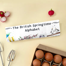 Load image into Gallery viewer, The British Springtime Alphabet Tea Towel
