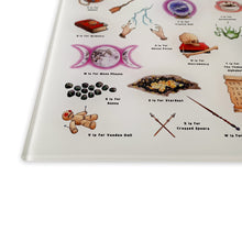Load image into Gallery viewer, The Magical Alphabet Glass Cutting Board
