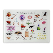 Load image into Gallery viewer, The Magical Alphabet Glass Cutting Board
