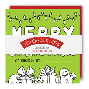 Activity Christmas Card - Colouring In