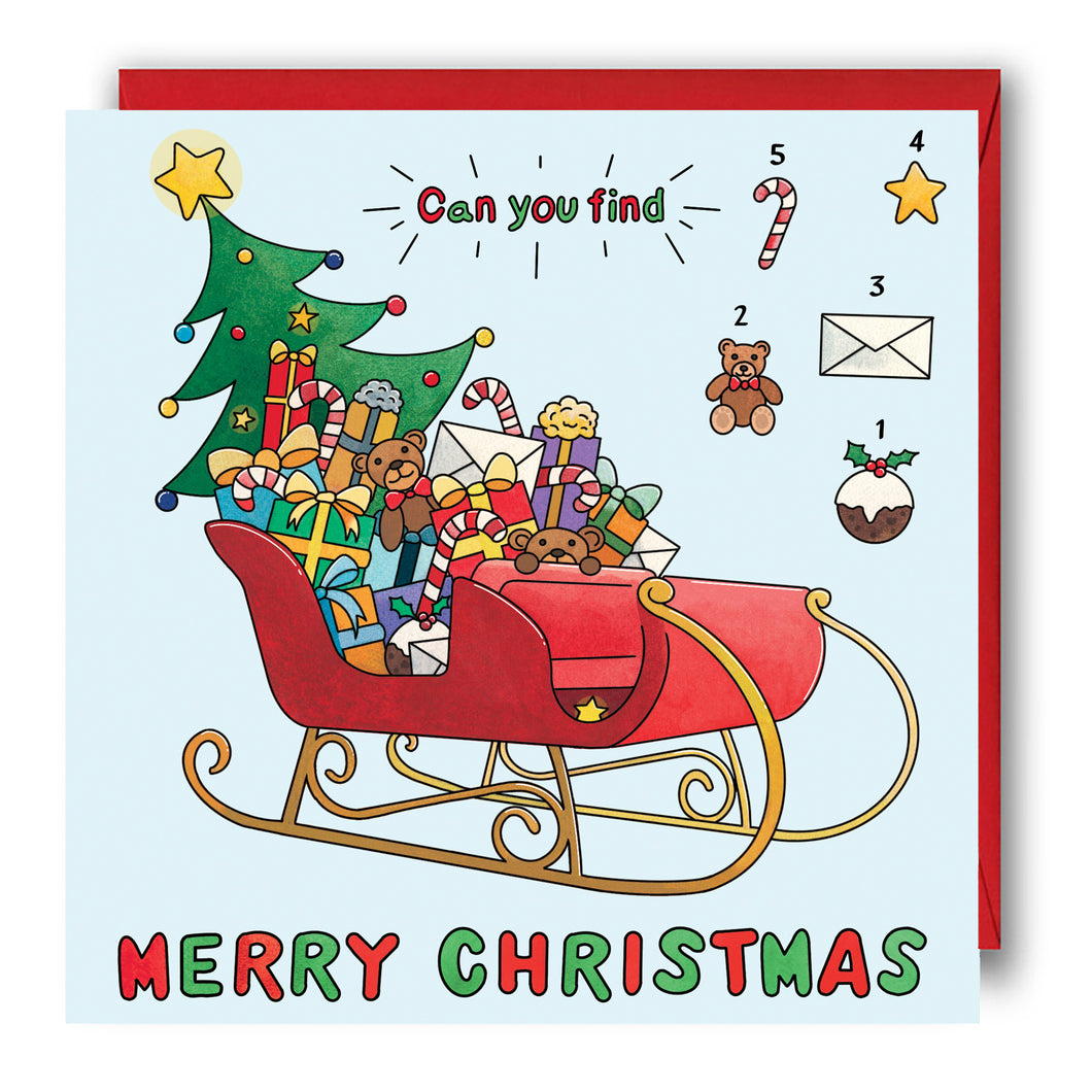 Activity Christmas Card - Can you Find?
