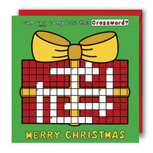 Load image into Gallery viewer, Activity Christmas Card - Christmas Crossword
