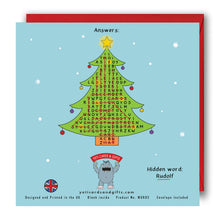 Load image into Gallery viewer, Activity Christmas Card - Christmas Word Search
