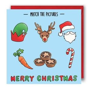 Activity Christmas Card - Match the Pictures