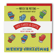 Load image into Gallery viewer, Activity Christmas Card - Match the Mittens
