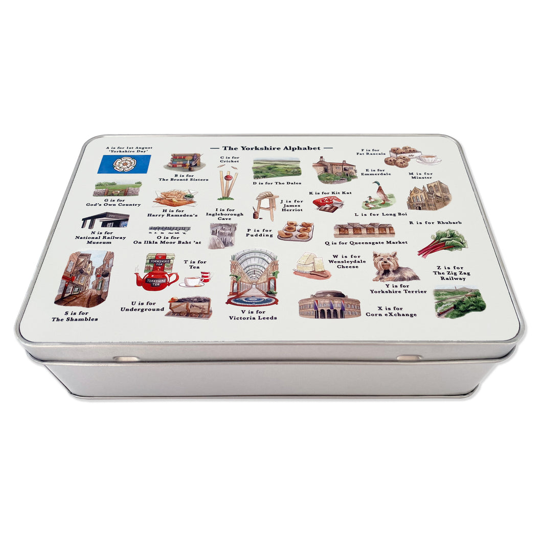 The Yorkshire Alphabet Storage Tin