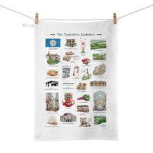 Load image into Gallery viewer, The Yorkshire Alphabet Tea Towel
