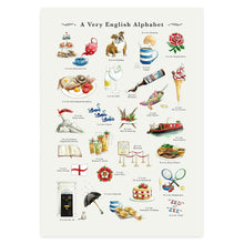 Load image into Gallery viewer, A Very English Alphabet Art Print
