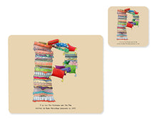 Load image into Gallery viewer, alphabet placemat and matching coaster letter p
