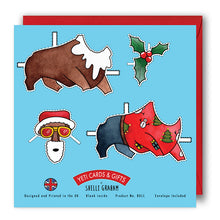 Load image into Gallery viewer, paper doll christmas card
