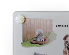 Load image into Gallery viewer, The Dog&#39;s Alphabet Glass Cutting Board

