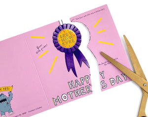 Best Mum or Best Mom Mother's Day Card
