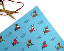 Load image into Gallery viewer, Birmingham Bull Christmas Gift Wrap
