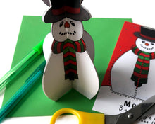 Load image into Gallery viewer, Make your Own Snowman Christmas Card
