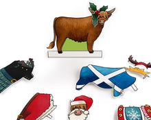 Load image into Gallery viewer, Dress a Highland Cow Christmas Card
