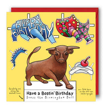 Load image into Gallery viewer, Dress the Birmingham Bull Birthday Card
