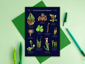 Carnivorous Plants Greeting Card
